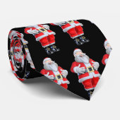 サンタオンブラッククリスマス ネクタイ (ロール)