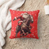 サンタオンホース装飾用クッション クッション (ブランケット)