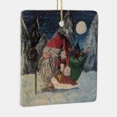 サンタオーナメント セラミックオーナメント (右)