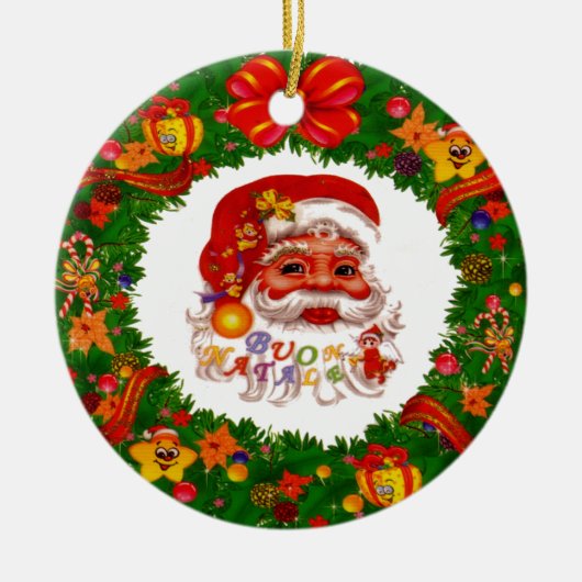 サンタオーナメント セラミックオーナメント (正面)