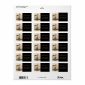 サンタオーバーパリクリスマスラベル ラベル (フルシート)