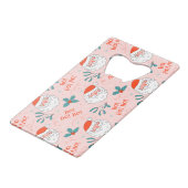 サンタオールオーバープリントうれしそうなグリーティングコレクション クレジットカード栓抜き (裏面アングル)