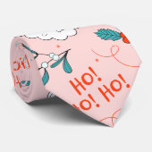 サンタオールオーバープリントうれしそうなグリーティングコレクション ネクタイ (ロール)