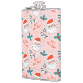 サンタオールオーバープリントうれしそうなグリーティングコレクション フラスク (左)