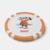 サンタオ飲レンジ5000ストライプのトランプのポーカーチップ ポーカーチップ (シングル)