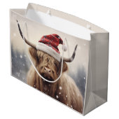 サンタカウクリスマスホリデー ラージペーパーバッグ (裏面アングル)