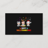 サンタカウハッピーハロサンクスマスハロウィンサンクスギフ 名刺 (裏面)