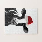 サンタカウホルスタイン乳製品クリスマスカウズ ジグソーパズル (横)