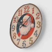 サンタカウントダウンからクリスマスウォール時計 ラージ壁時計 (傾斜)