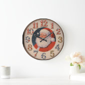サンタカウントダウンからクリスマスウォール時計 ラージ壁時計 (ホーム)