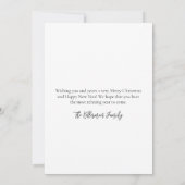 サンタカクタス ハッピー ホリデー クリスマス シーズンカード (裏面)