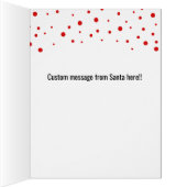 サンタカスタマイズからのクリスマスカード (内側(右))