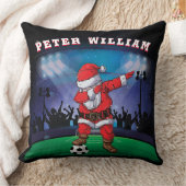 サンタカスタマイズクリスマス・サッカー クッション (ブランケット)