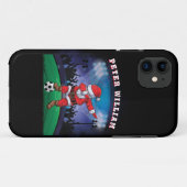 サンタカスタマイズクリスマス・サッカー Case-Mate iPhoneケース (裏面(横))