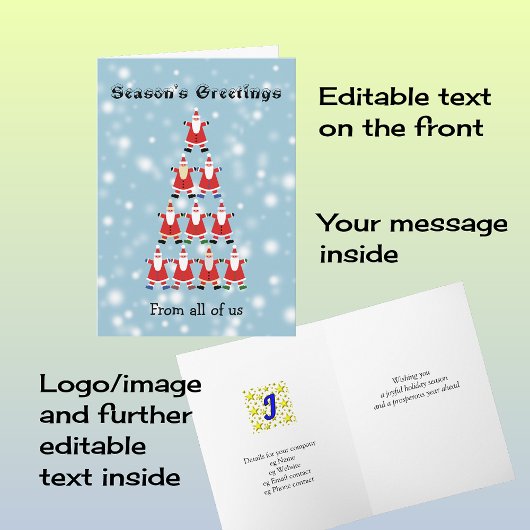 サンタカスタマイズスのグループツリー シーズンカード