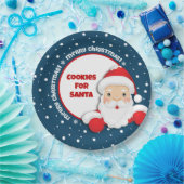 サンタカスタムクリスマスプレート用Cookie ペーパープレート (パーティー)