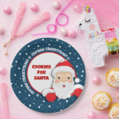 サンタカスタムクリスマスプレート用Cookie ペーパープレート (パーティー)