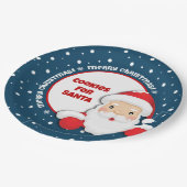 サンタカスタムクリスマスプレート用Cookie ペーパープレート (アングル)