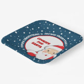 サンタカスタムクリスマス用Cookie ペーパープレート (傾斜あり)