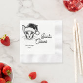 サンタカスタムツツメ描ネコ結婚ズ 縁ありカクテルナプキン (インサイチュ)