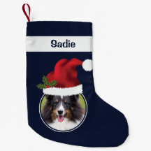 サンタカスタムハットが青い2つの写真テンプレート