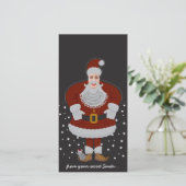 サンタカスタムDIYポップ・アートの-up シーズンカード (スタンド正面)