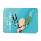 サンタカタリナアイランドカリフォルニアUSA マグネット (横)