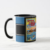 サンタカタリナアイランドポストカードコーヒーマグ マグカップ (左)