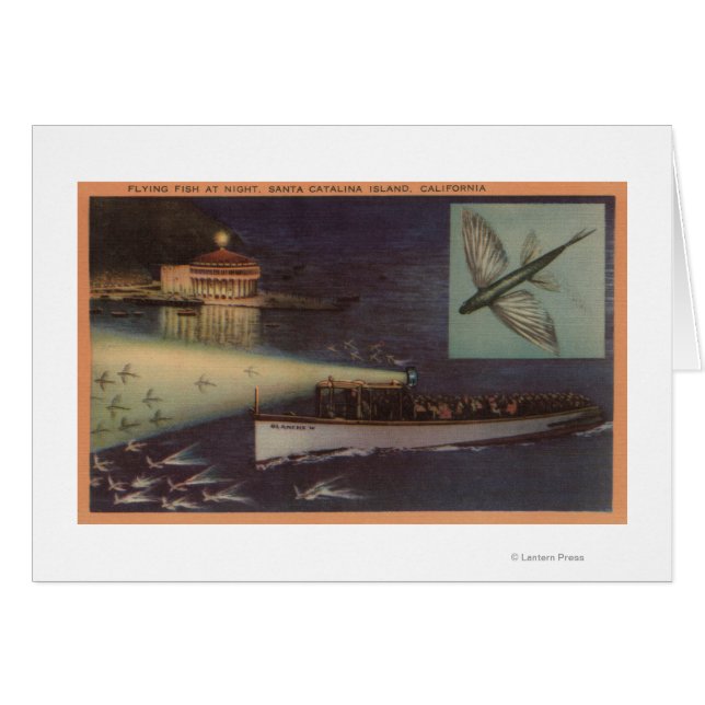 サンタカタリナアイランド、CAカジノ、フィッ飛んでいるク (正面横)