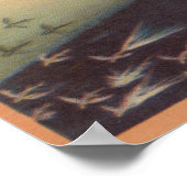 サンタカタリナアイランド、CAカジノ、フィッ飛んでいるク ポスター (角)