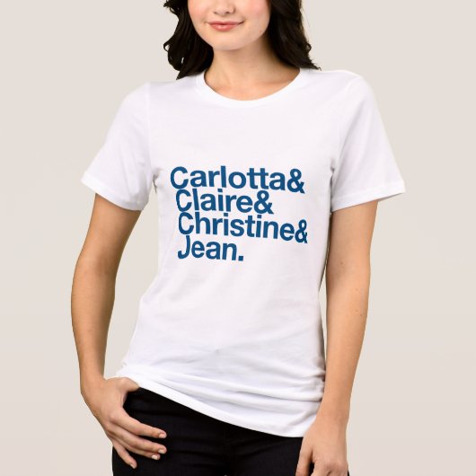 サンタカタリナ修道女の名前Tシャツ トライブレンドTシャツ (正面)