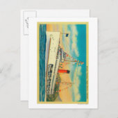 サンタカタリナ島で汽船「カタリナ」 ポストカード (正面/裏面)