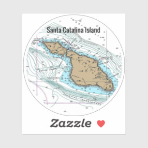 サンタカタリナ島図 シール