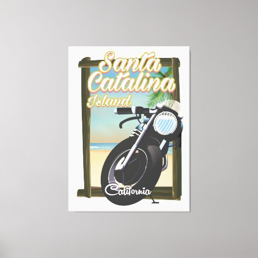 サンタカタリナ島（カリフォルニア州） キャンバスプリント (正面)