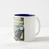 サンタカタリナ島(カリフォルニア州) ツートーンマグカップ (正面右)