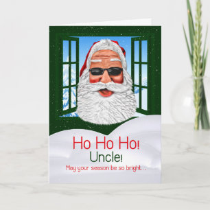 サンタカッコいいクリスマスヒップスターテーマ シーズンカード