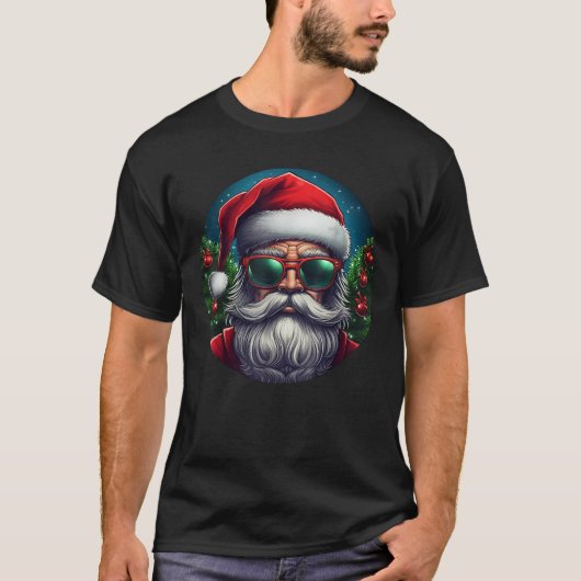 サンタカッコいいクロース Tシャツ (正面)