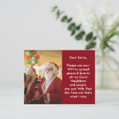 サンタカッコいいポストカードと一緒に シーズンポストカード (スタンド正面)