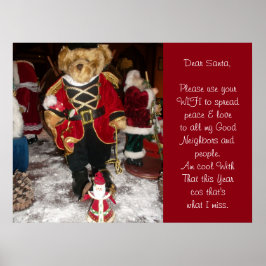 サンタカッコいいーポスターと一緒だ ポスター