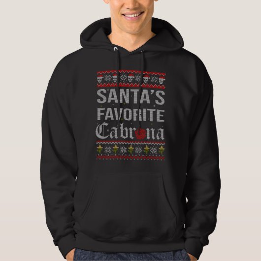 サンタカブロナお気に入りのメキシおもしろいコ醜いクリスマスP パーカ (正面)