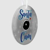サンタカムクリスマスオーナメント/サンタカメラシルバー オーナメント (正面)