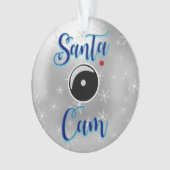 サンタカムクリスマスオーナメント/サンタカメラシルバー オーナメント (正面)