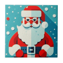 サンタカラフルクロース タイル