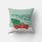 サンタカントリークリスマスアート過度のカントリークリスマス クッション (裏面)