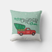 サンタカントリークリスマスアート過度のカントリークリスマス クッション (正面)