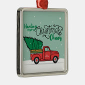 サンタカントリークリスマスアート過度のカントリークリスマス メタルオーナメント (右)