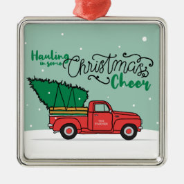 サンタカントリークリスマスアート過度のカントリークリスマス メタルオーナメント