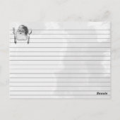 サンタカース料理ベーキングホリデーレシピカード ポストカード (裏面)