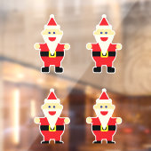 サンタカートゥーンおもしろいかわいいクリスマスホリデー ウィンドウサイン (シート2)