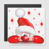 サンタカートゥーンキュートピーキングキャラクター© BluedarkArt (正面/裏面)